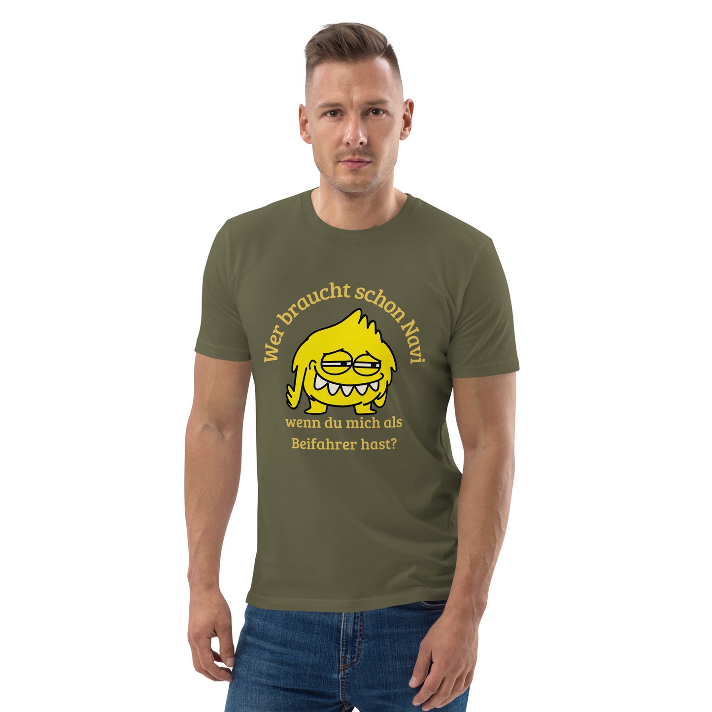 Unisex-Bio-Baumwoll-T-Shirt - Beifahrer