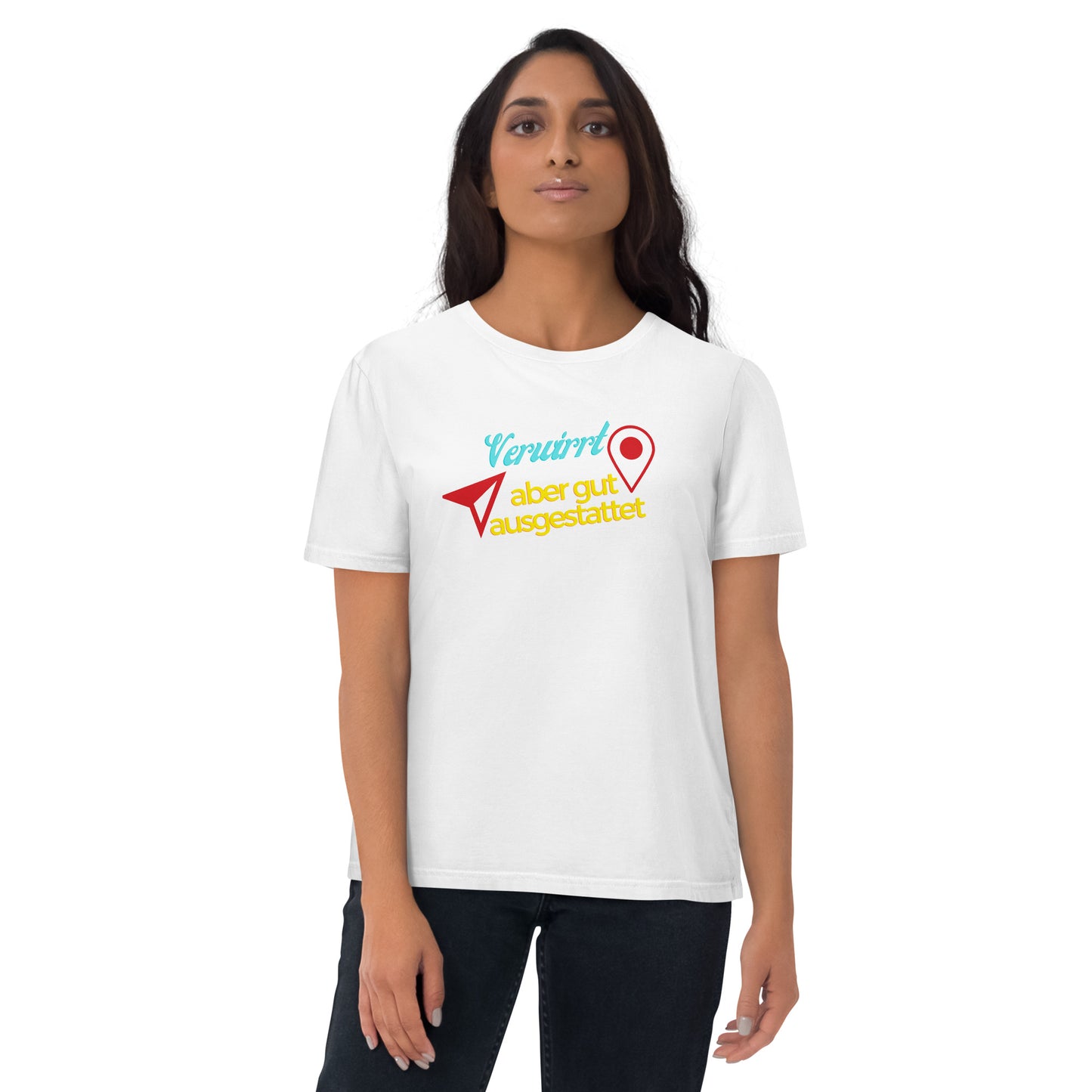 Unisex-Bio-Baumwoll-T-Shirt - Verwirrt aber gut ausgestattet