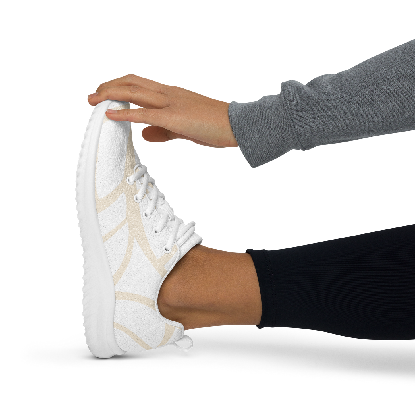 Damen-Sportschuh- Modern Print beige