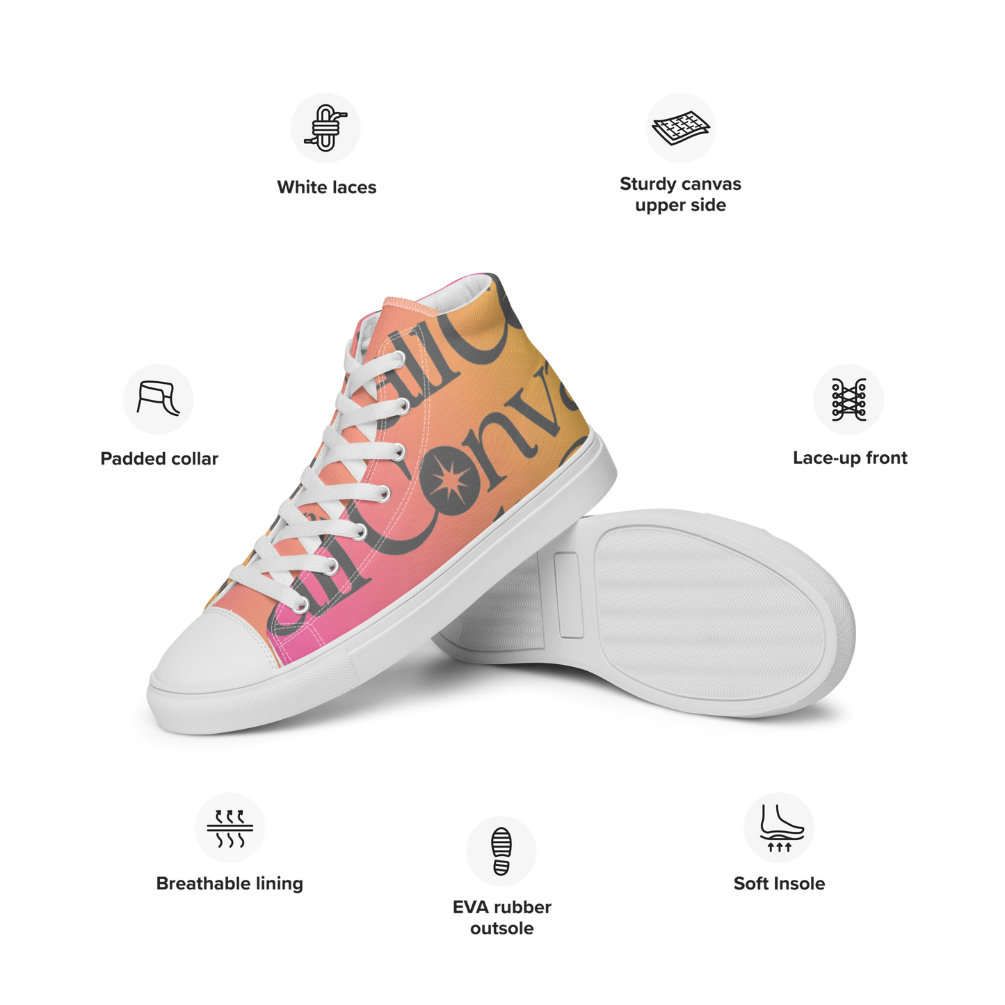 High-Top Leinenschuhe für Damen - Convali Design