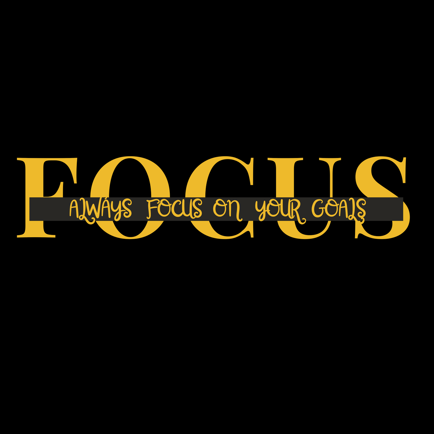 Tasse „FOCUS – Always focus on your goals“ – Motivation für jeden Tag