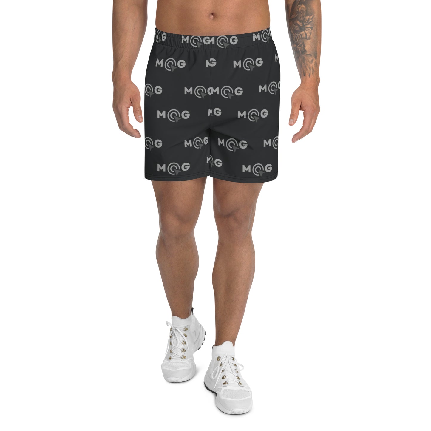 Recycelte Sport-Shorts für Herren - MGe Style schwarz/grau