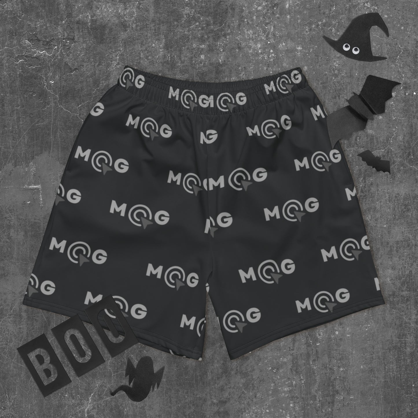 Recycelte Sport-Shorts für Herren - MGe Style schwarz/grau