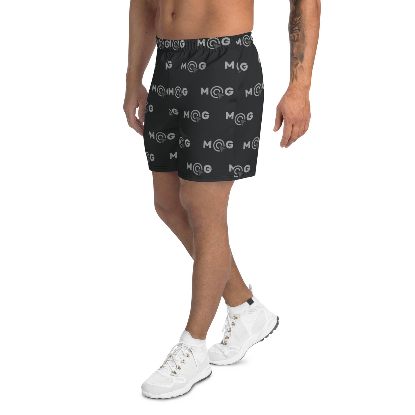 Recycelte Sport-Shorts für Herren - MGe Style schwarz/grau