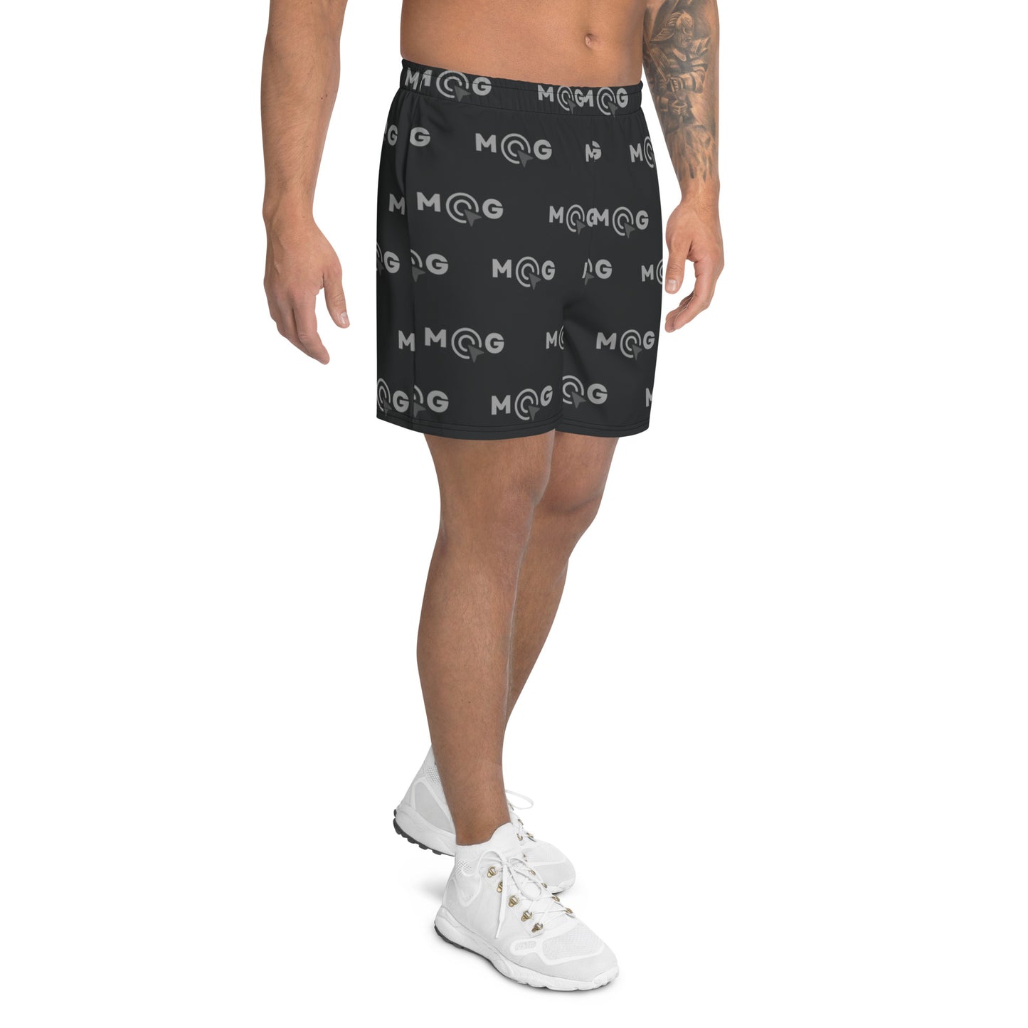 Recycelte Sport-Shorts für Herren - MGe Style schwarz/grau