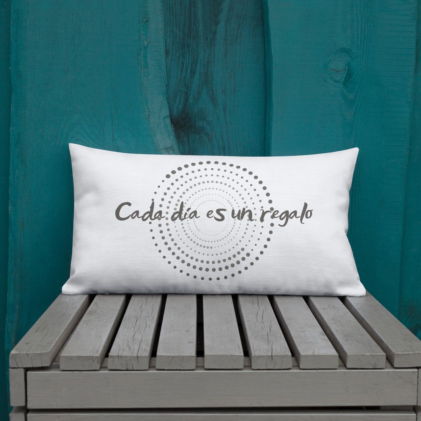Premium-Kissen- Cada día es un regalo - Jeder Tag ist ein Geschenk