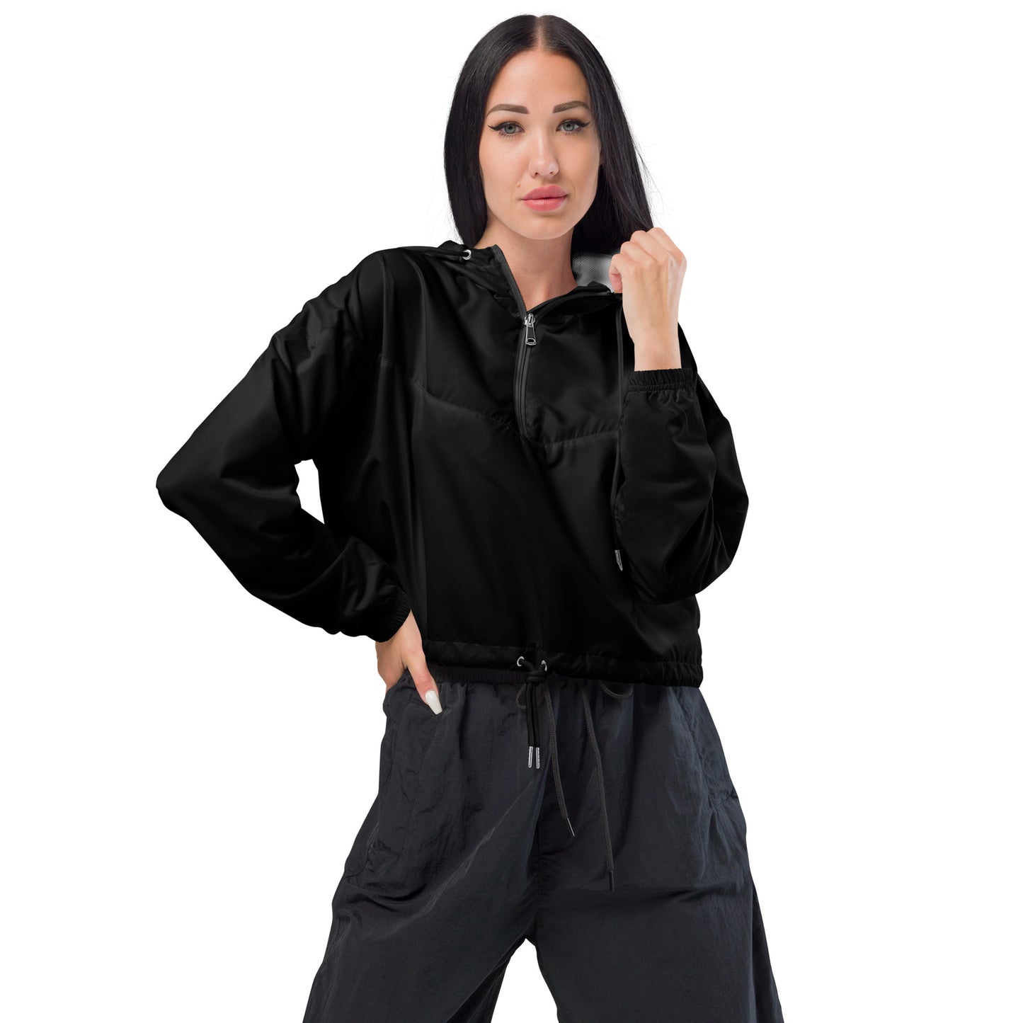 Damen-Windbreaker -kurz - in schwarz - Convali