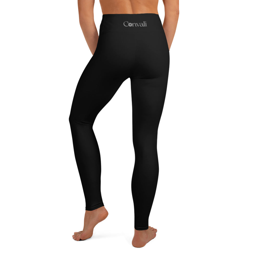 Leggings - Einfarbig Schwarz-Convali