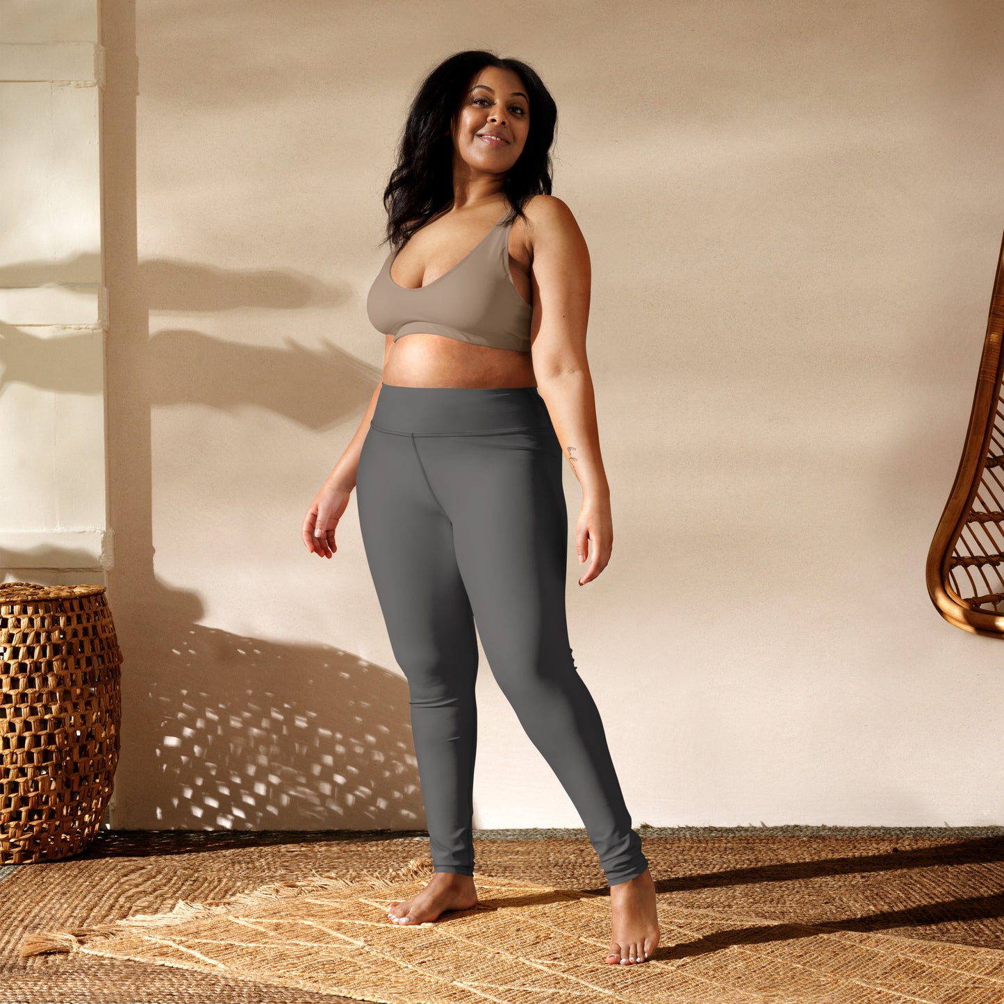 Leggings - Einfarbig grau