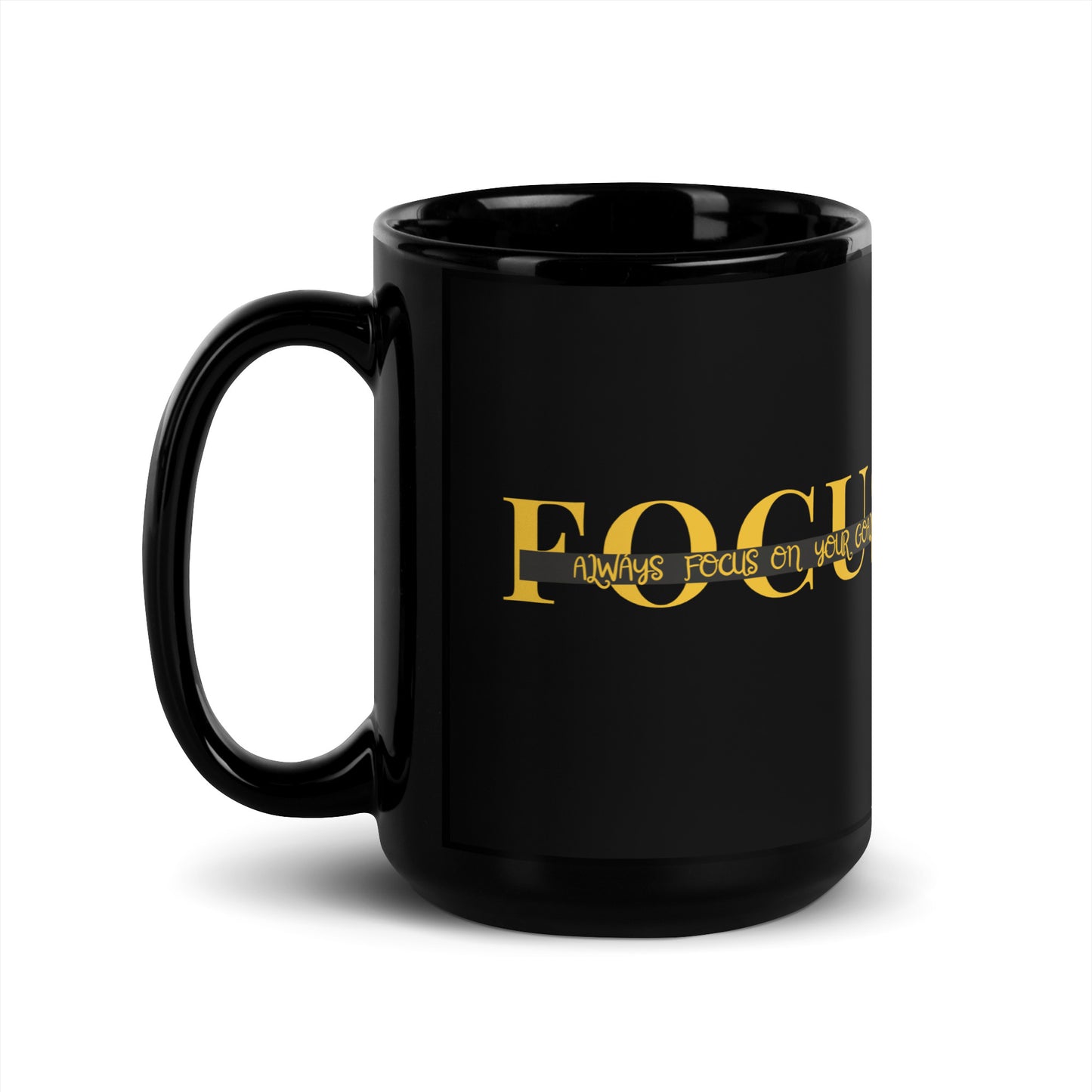 Tasse „FOCUS – Always focus on your goals“ – Motivation für jeden Tag