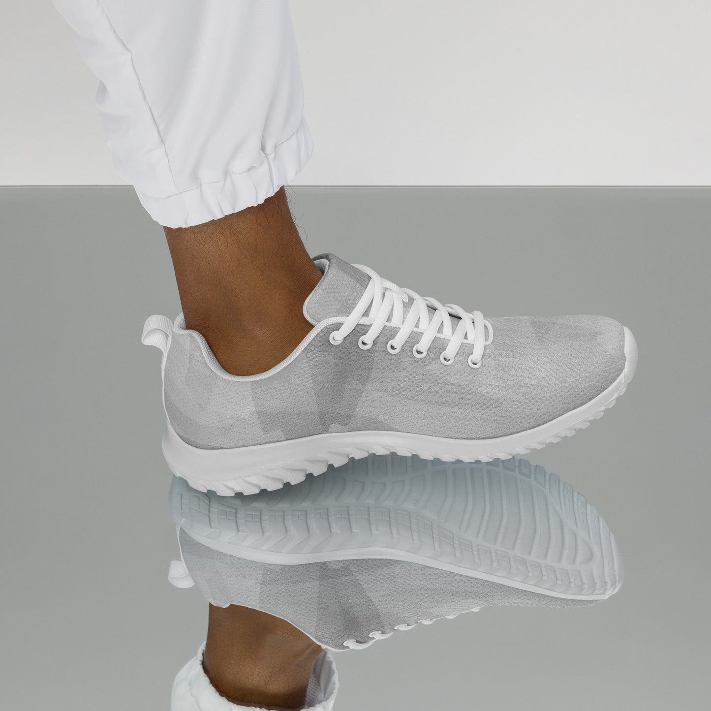 Herren-Turnschuhe grau/weis