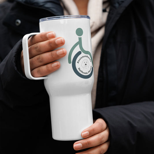 Reisebecher mit Griff - Logo