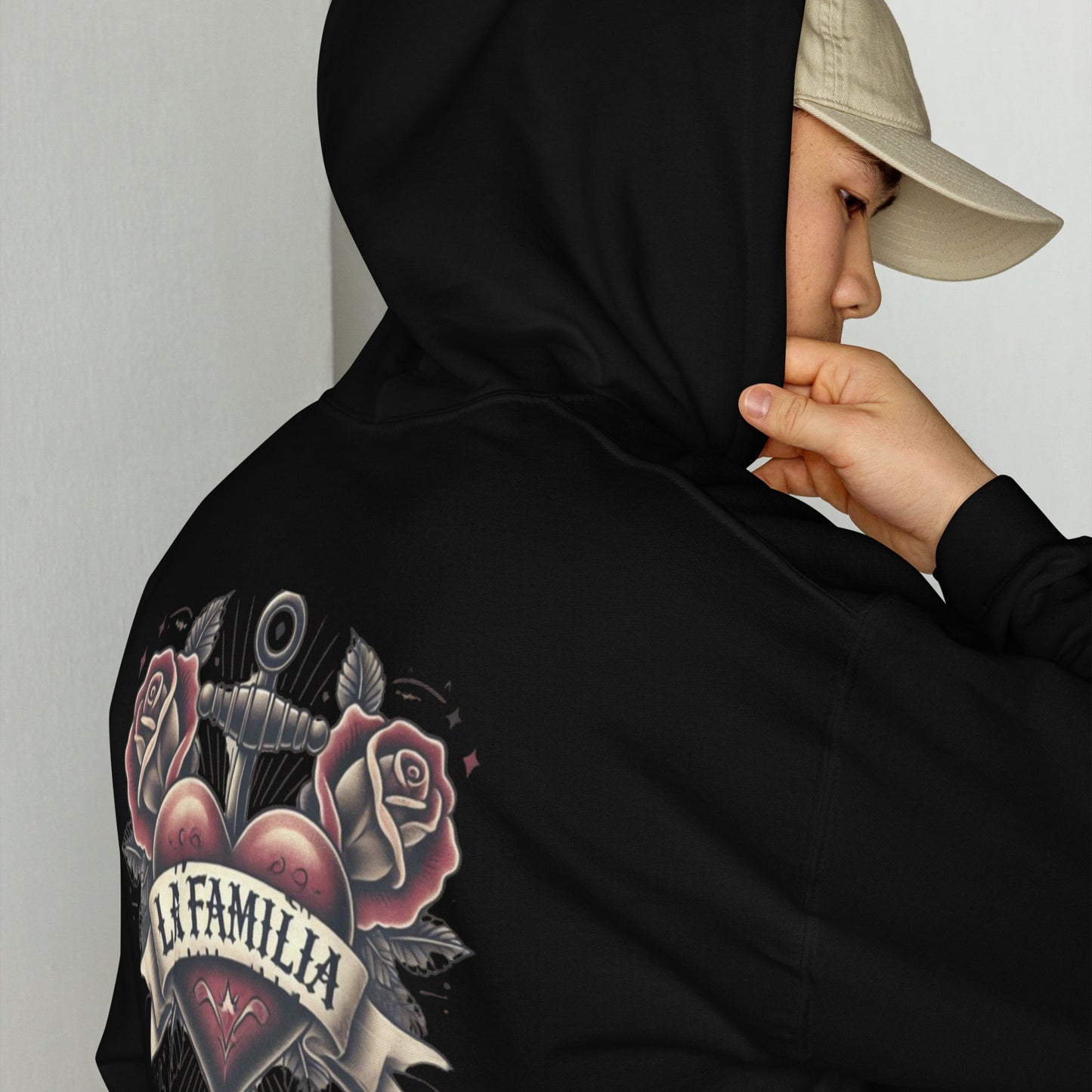 Herren-Kapuzenpullover - La Familia