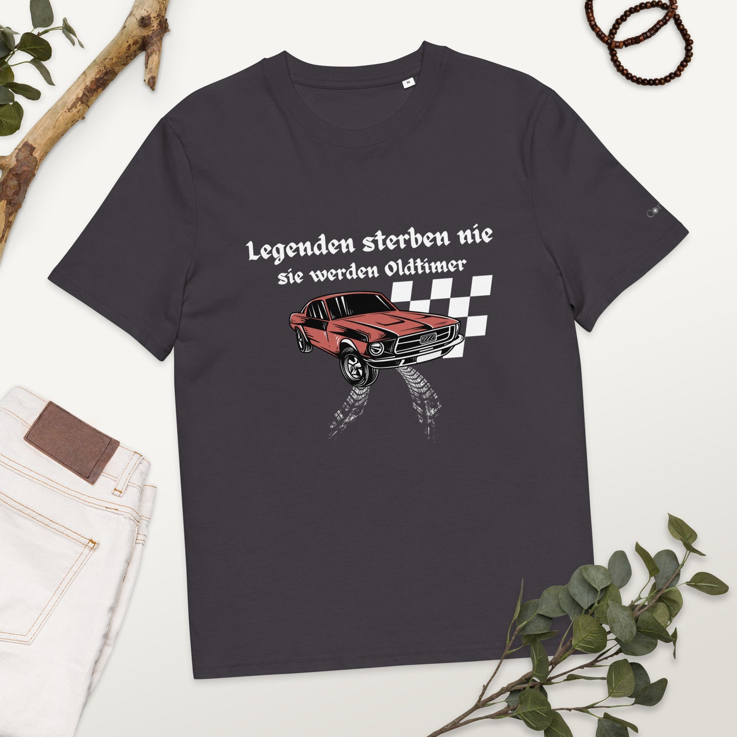 Unisex-Bio-Baumwoll-T-Shirt - Legenden sterben nie- Print Design
