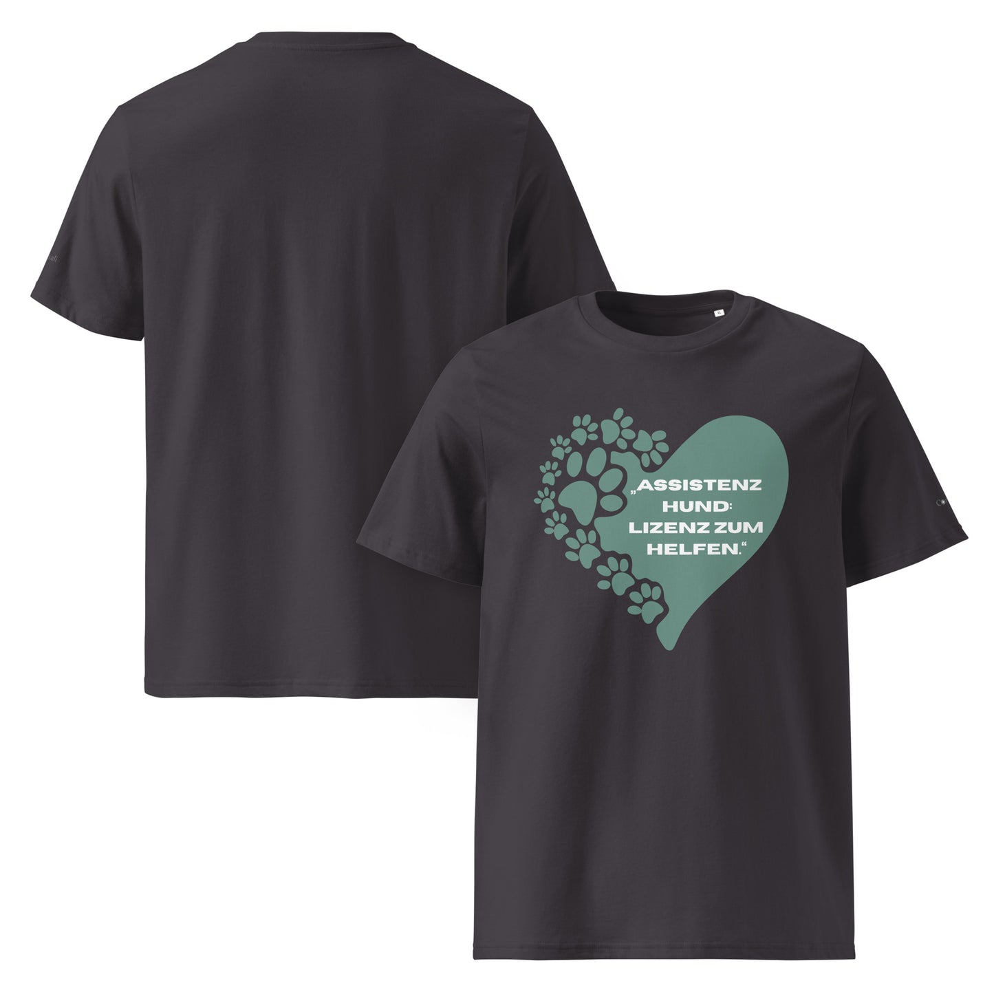Damen-Bio-Baumwoll-T-Shirt - Assistenzhund Lizenz zum Helfen