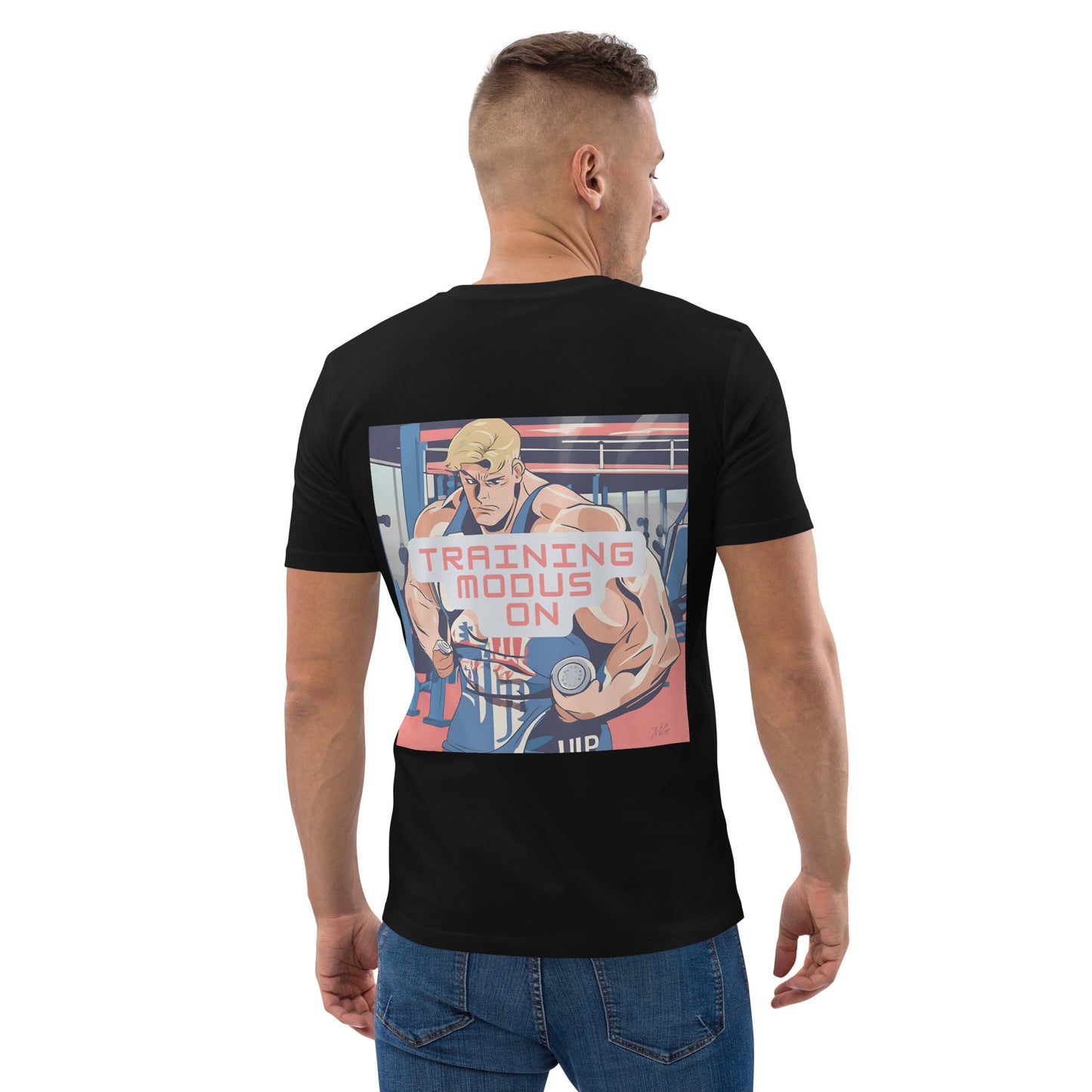 Herren- Bio-Baumwoll-T-Shirt - Training Modus On