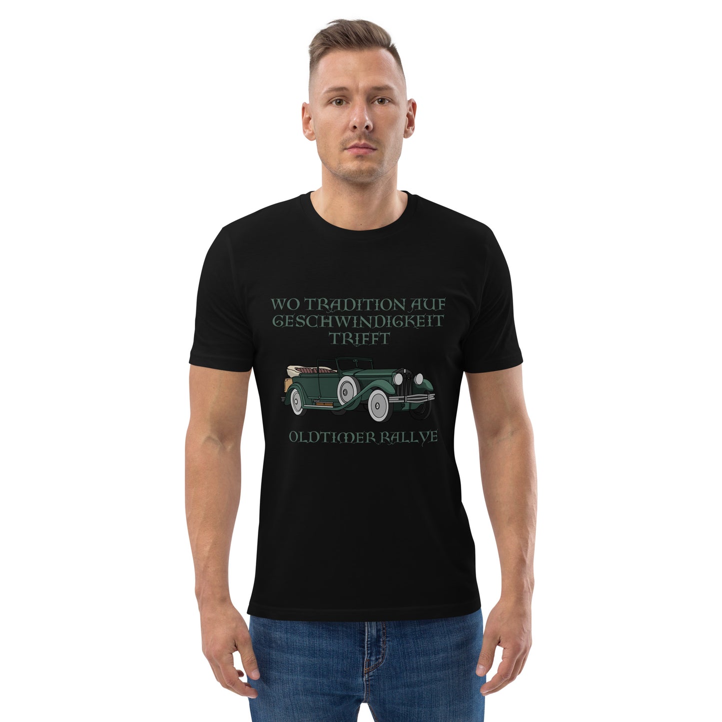Unisex-Bio-Baumwoll-T-Shirt - Oldtimer Rallye Tradition