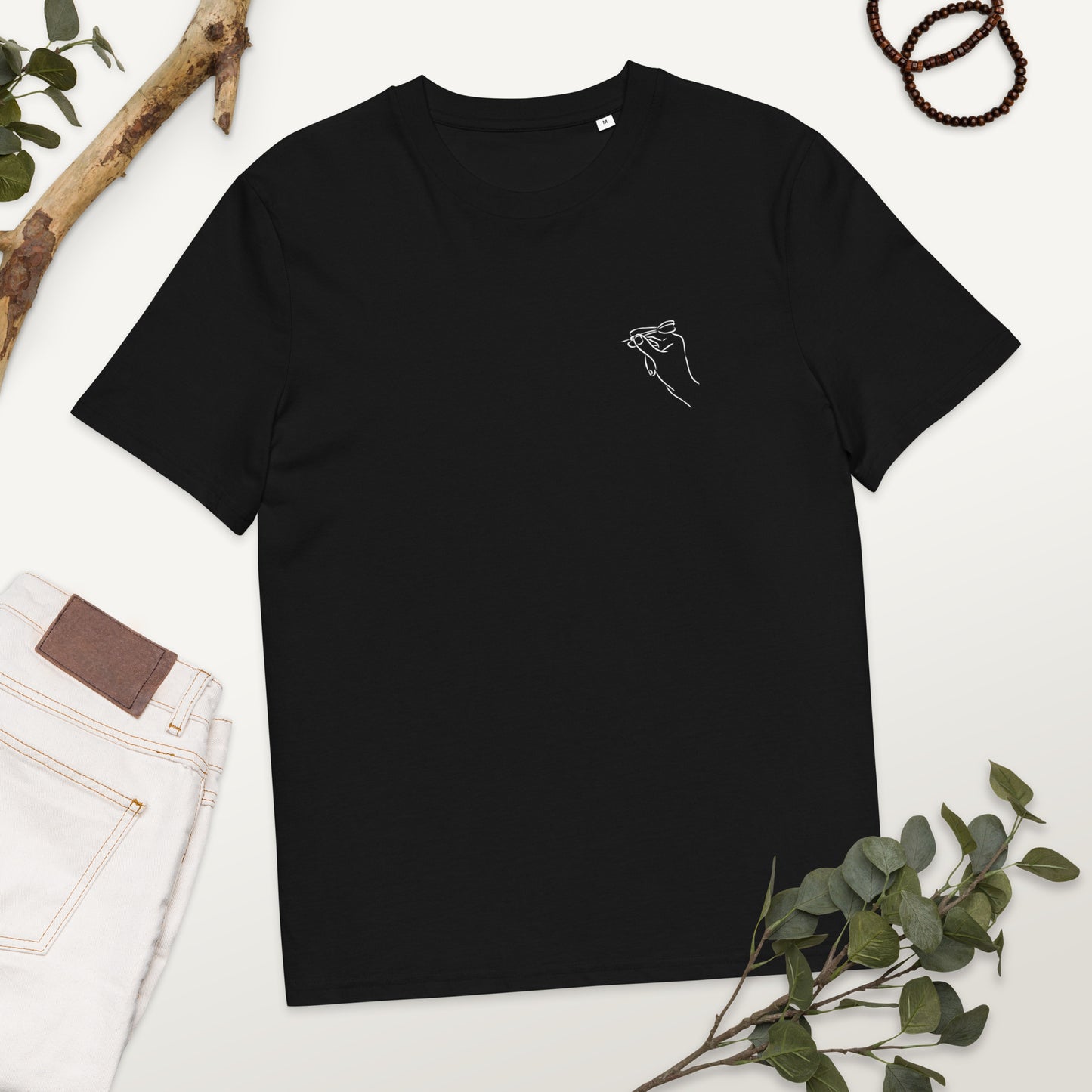 Unisex-Bio-Baumwoll-T-Shirt - Dart 180 schwarz