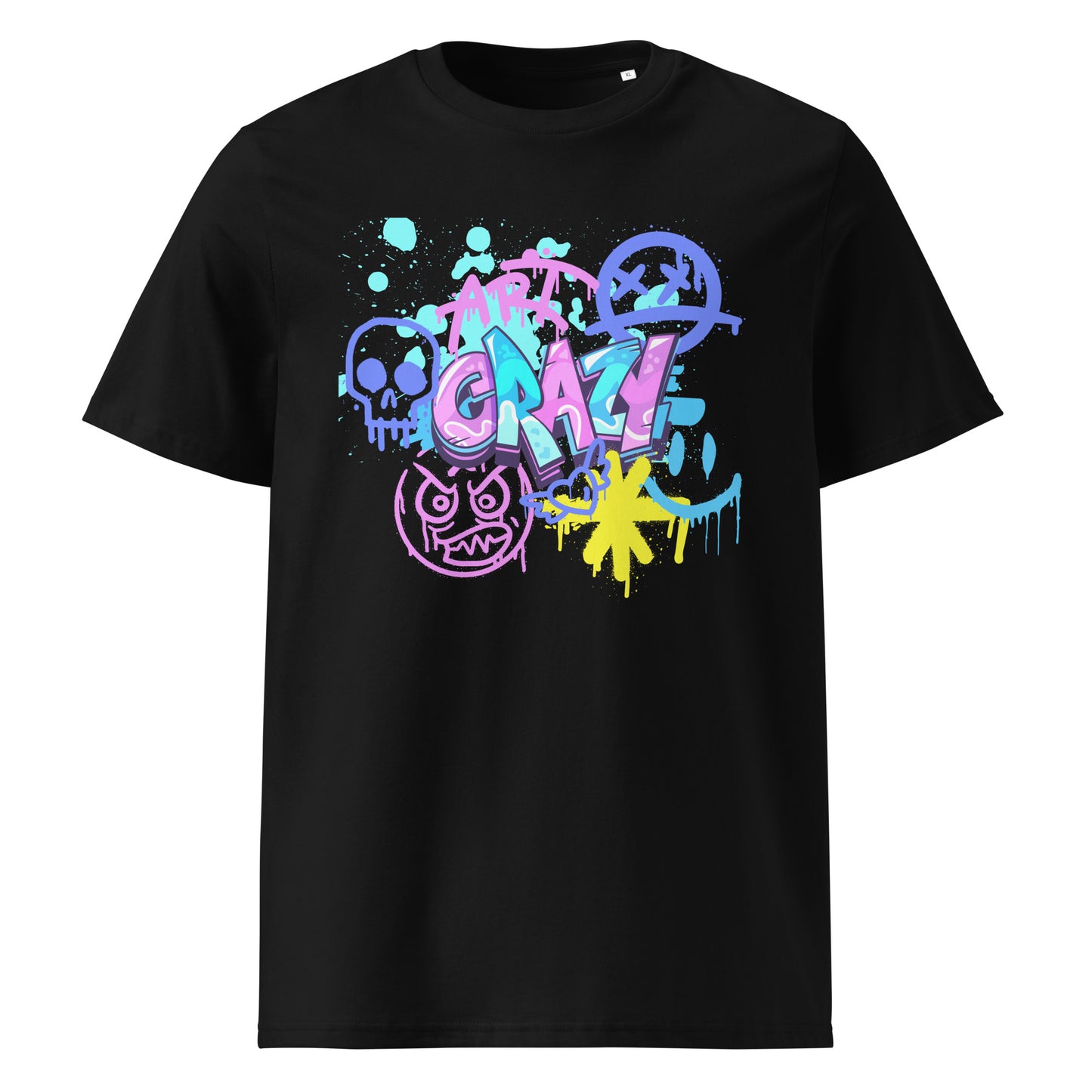 Herren-Bio-Baumwoll-T-Shirt - Crazy Art