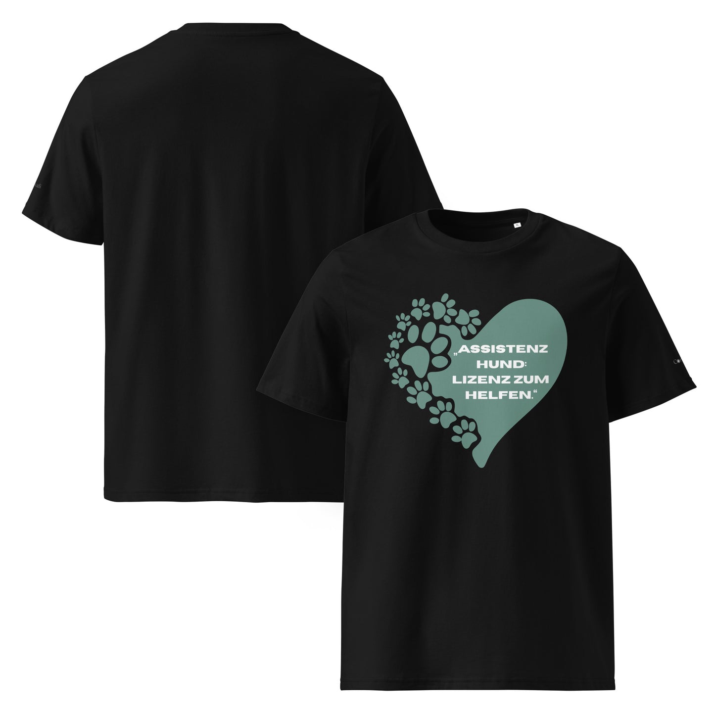 Damen-Bio-Baumwoll-T-Shirt - Assistenzhund Lizenz zum Helfen