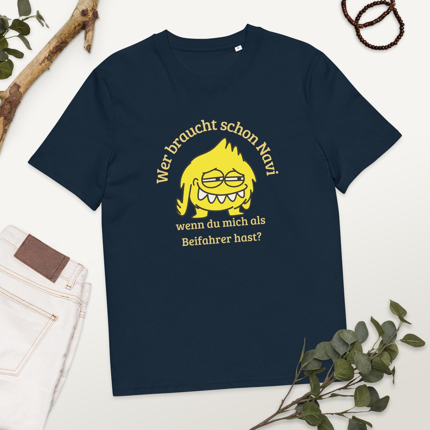Unisex-Bio-Baumwoll-T-Shirt - Beifahrer