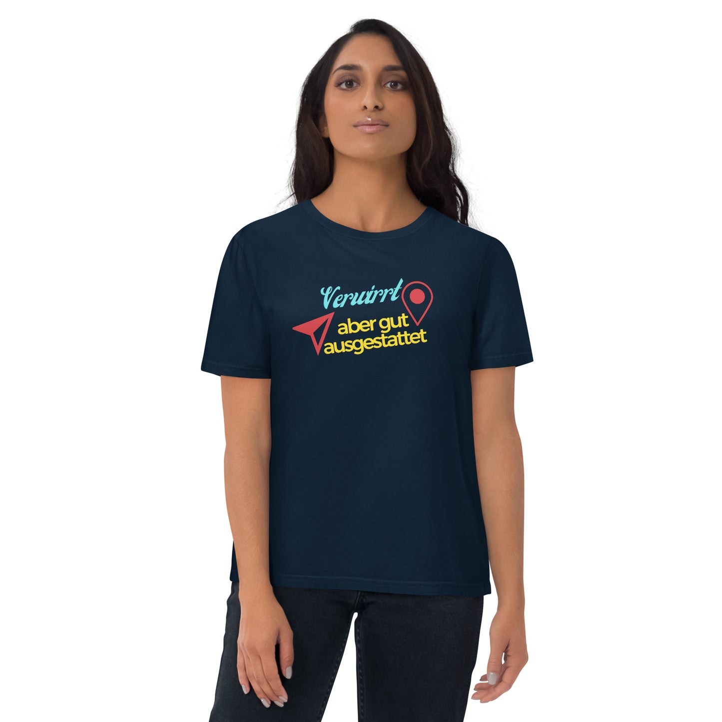 Unisex-Bio-Baumwoll-T-Shirt - Verwirrt aber gut ausgestattet