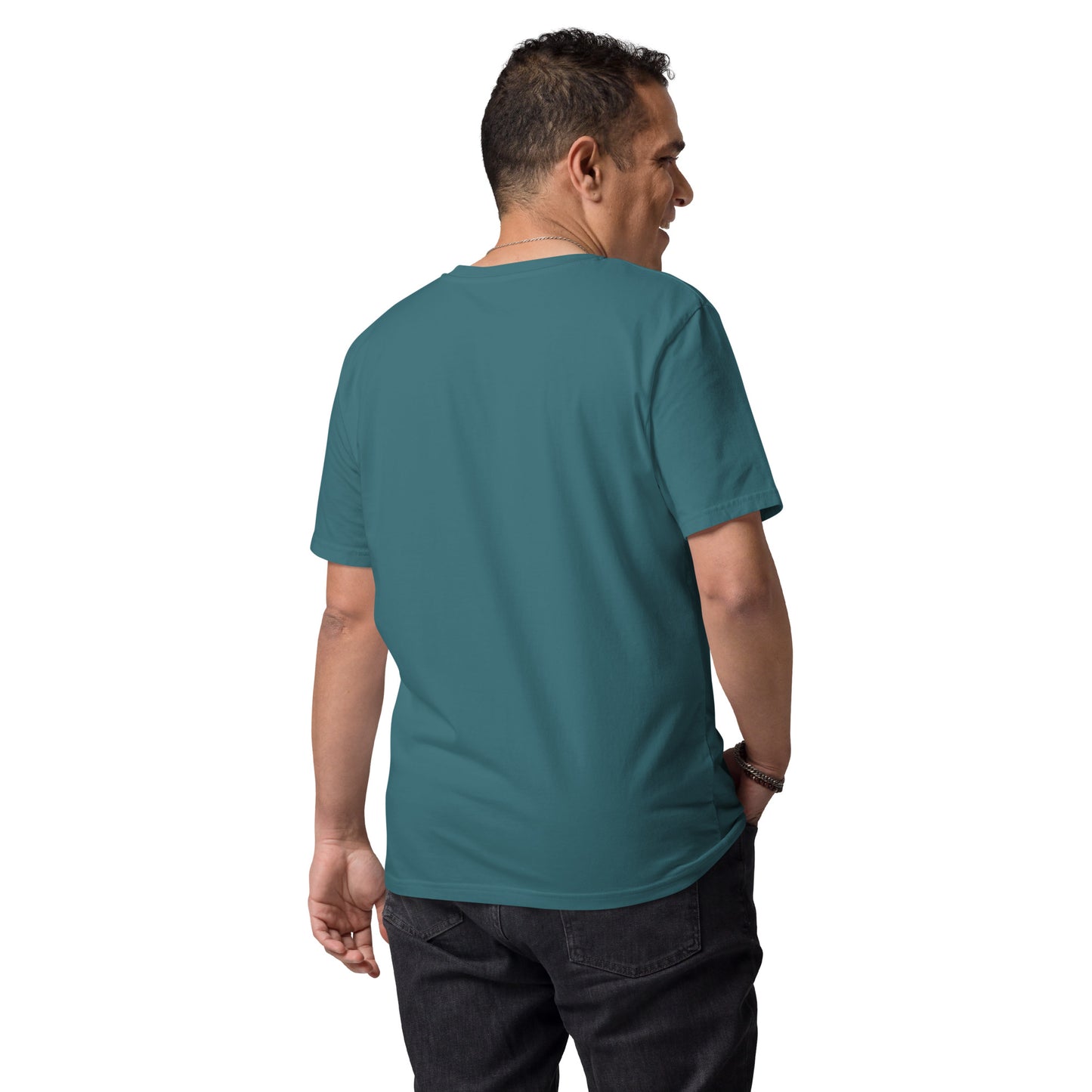 Unisex-Bio-Baumwoll-T-Shirt - Mit Vollgas durch die Zeit