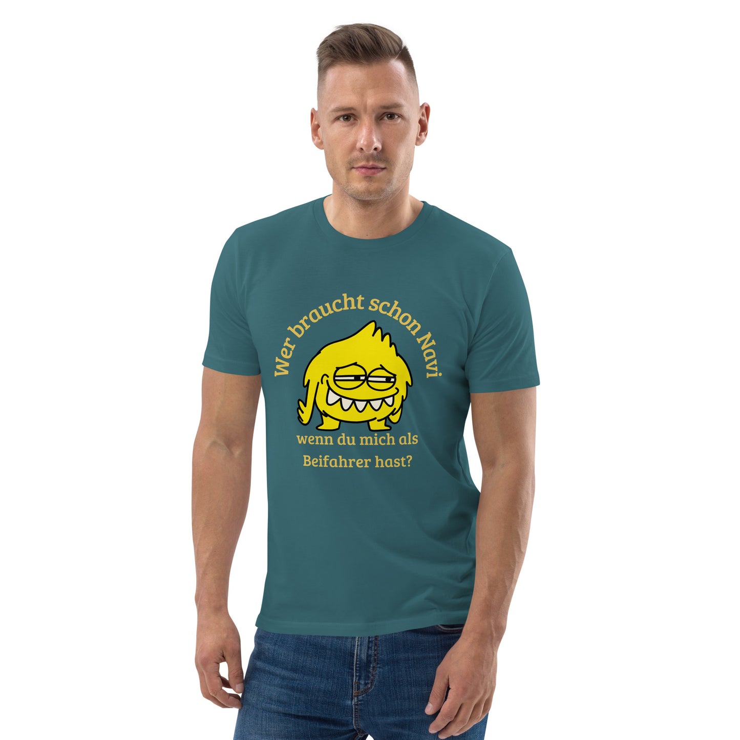 Unisex-Bio-Baumwoll-T-Shirt - Beifahrer