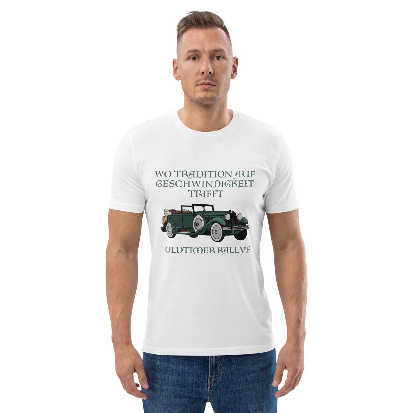 Unisex-Bio-Baumwoll-T-Shirt - Oldtimer Rallye Tradition