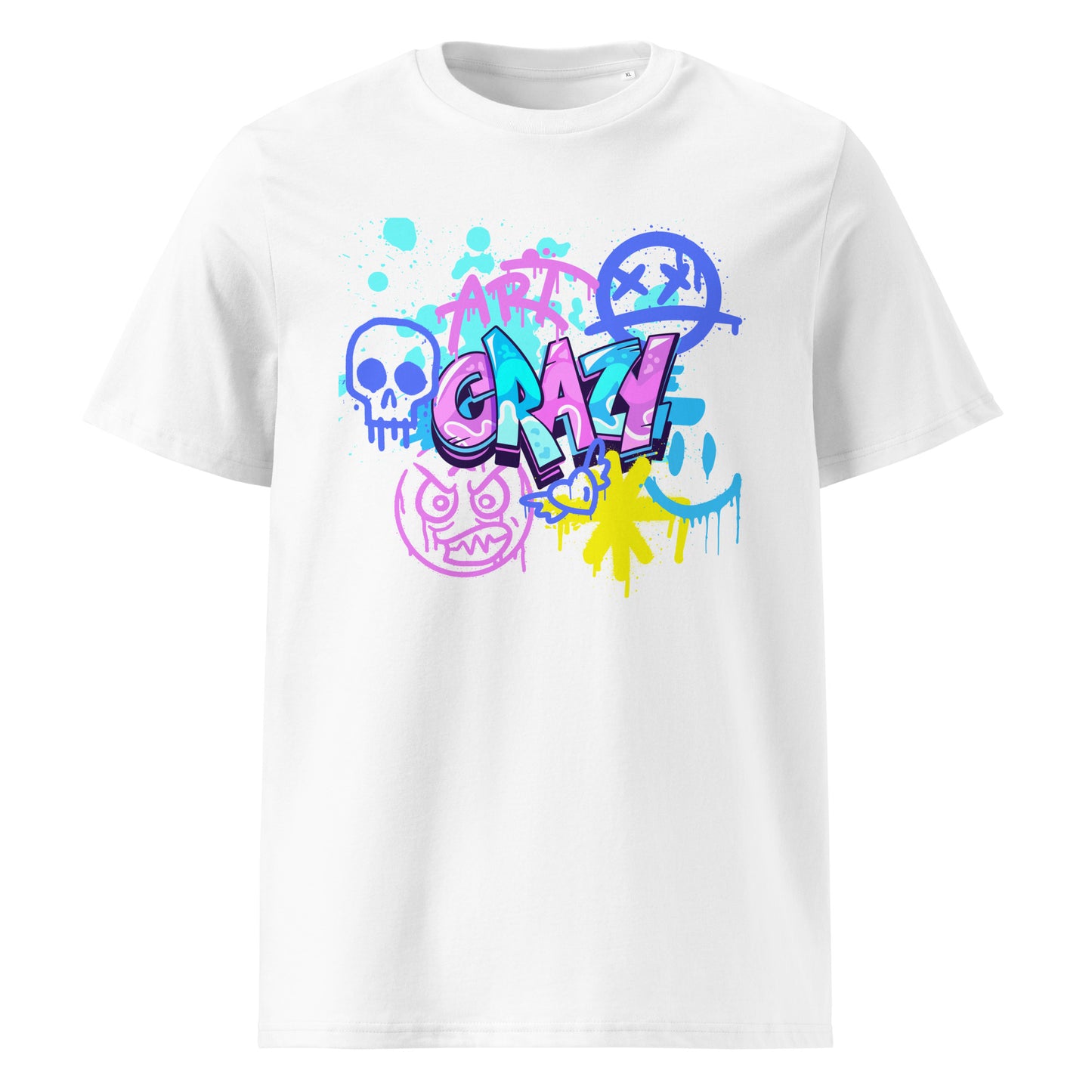 Herren-Bio-Baumwoll-T-Shirt - Crazy Art