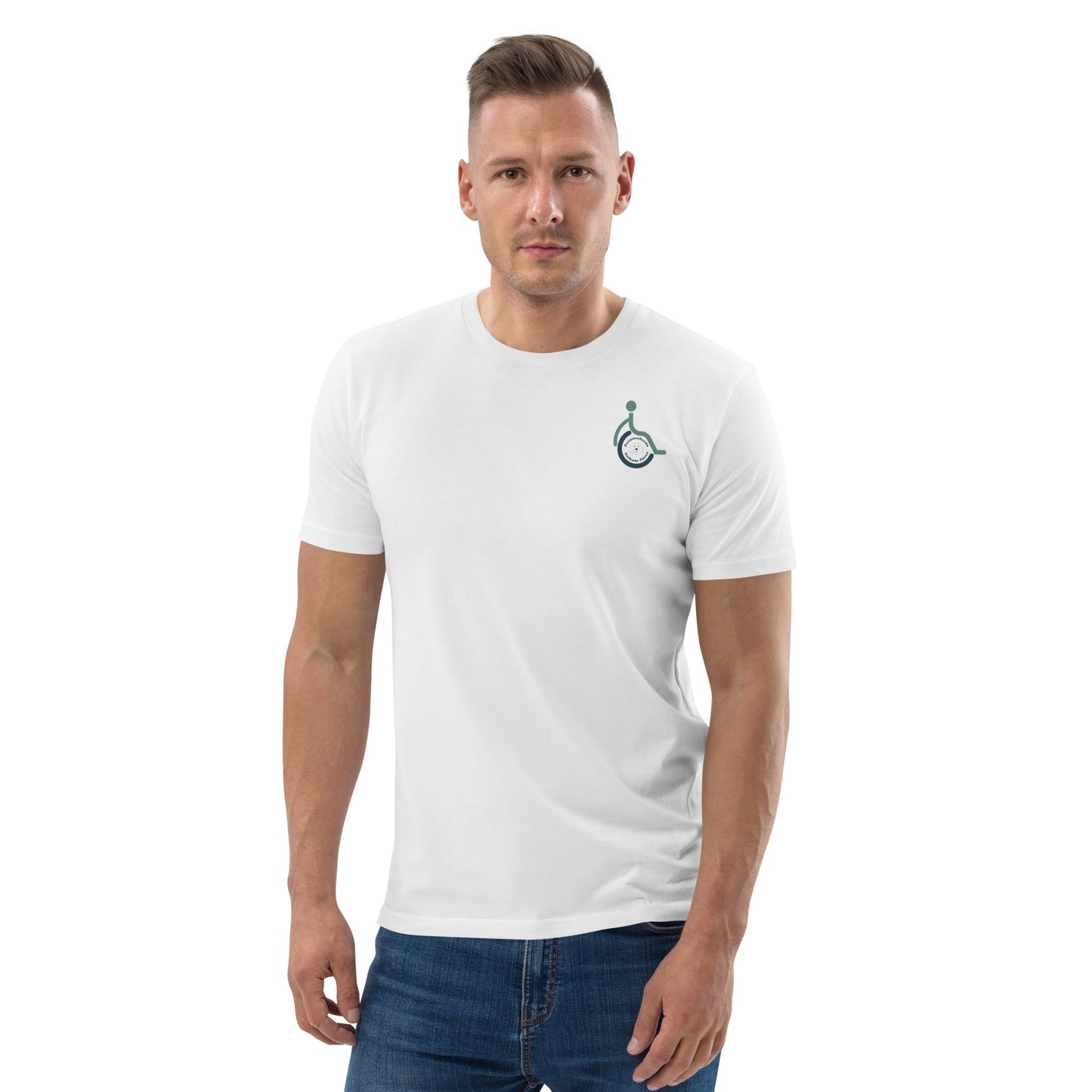 Unisex-Bio-Baumwoll-T-Shirt - Helfende Pfoten Logo