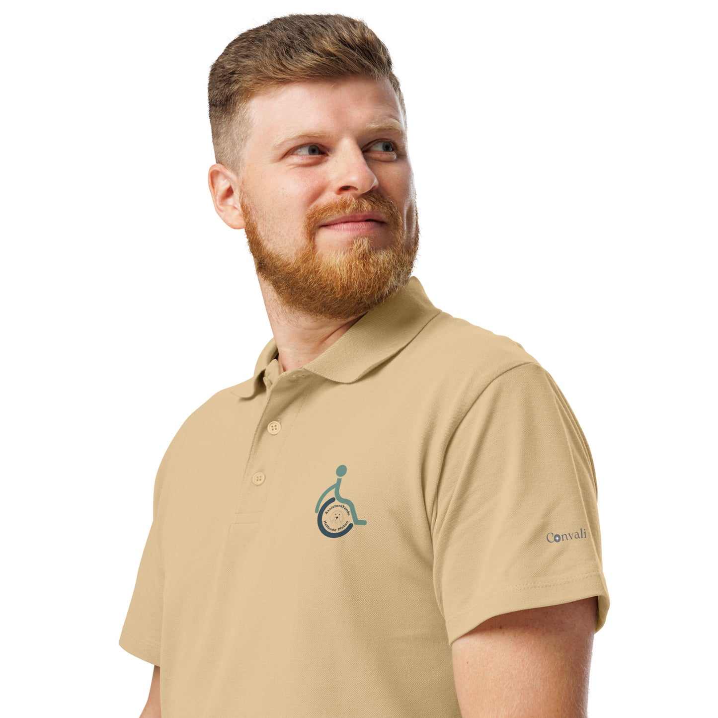 Premium-Piqué-Poloshirt- Helfende Pfoten