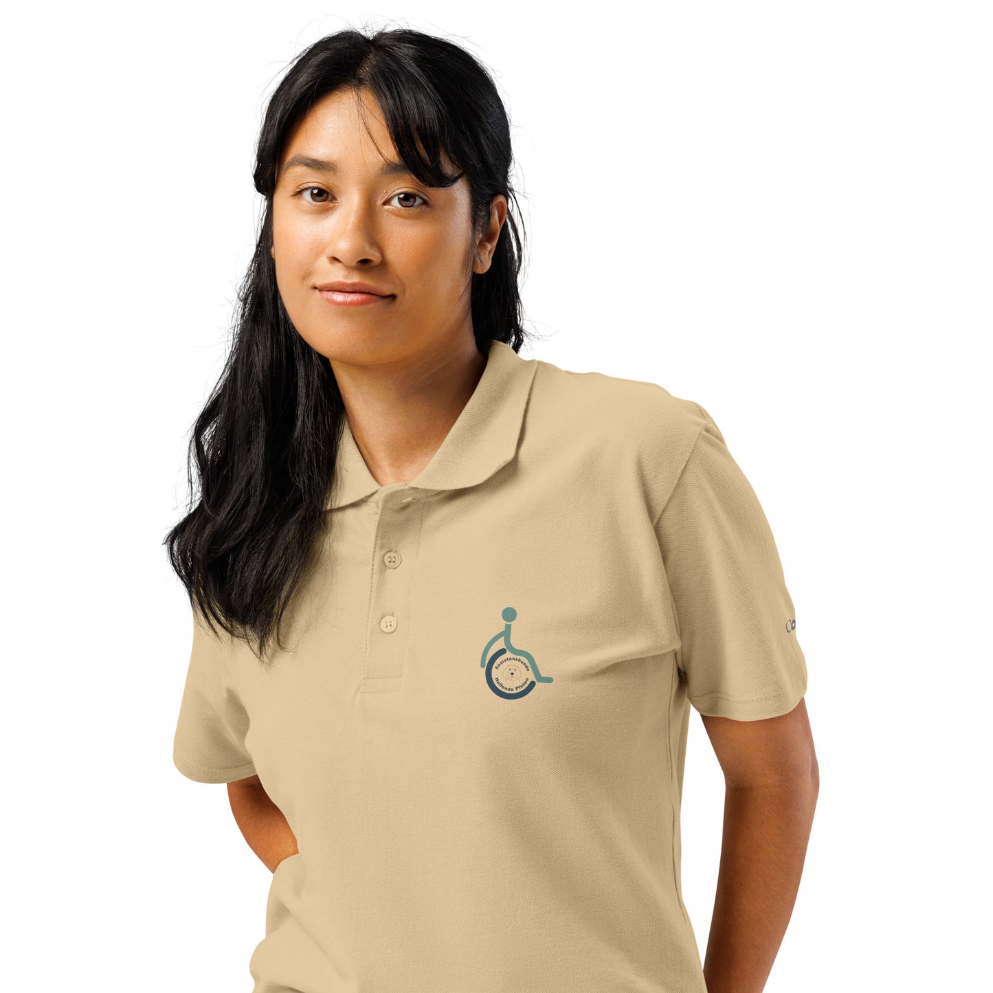 Premium-Piqué-Poloshirt- Helfende Pfoten