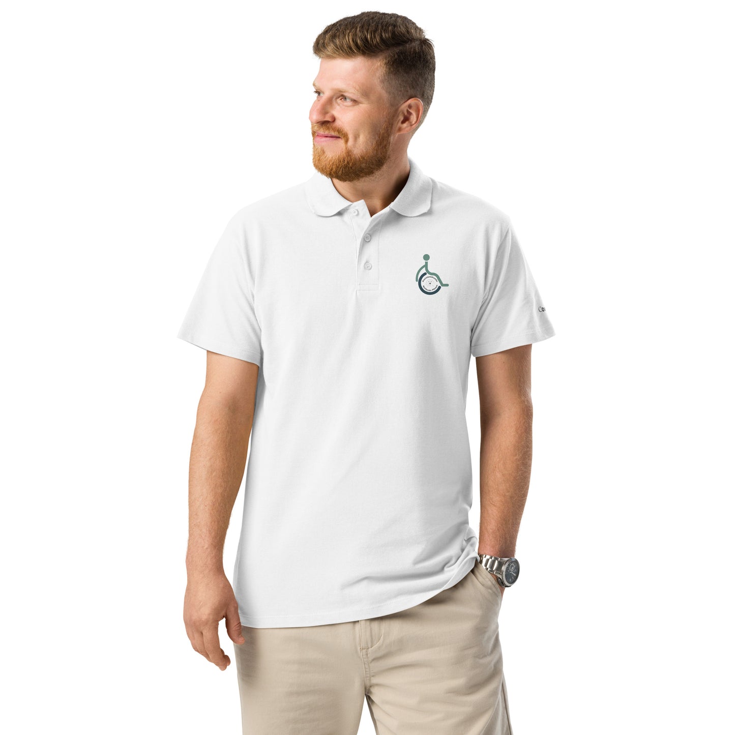 Premium-Piqué-Poloshirt- Helfende Pfoten