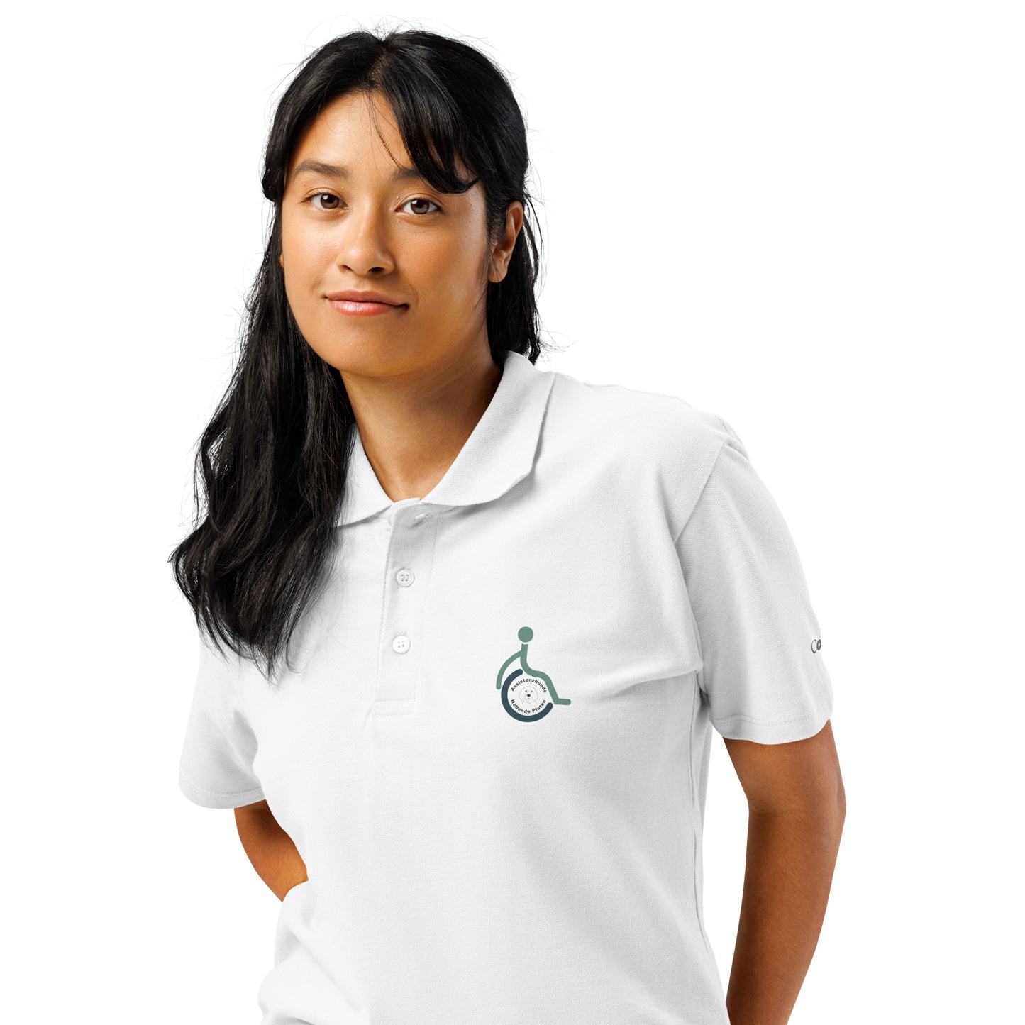 Premium-Piqué-Poloshirt- Helfende Pfoten