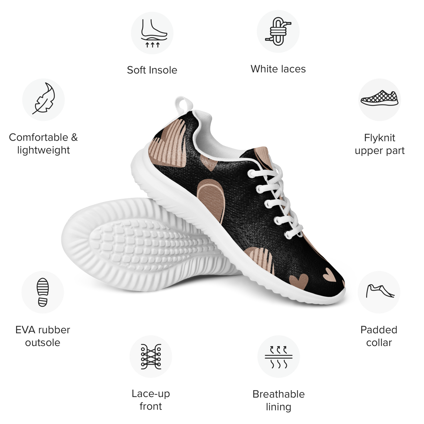 Damen-Sportschuh -Herzen Design